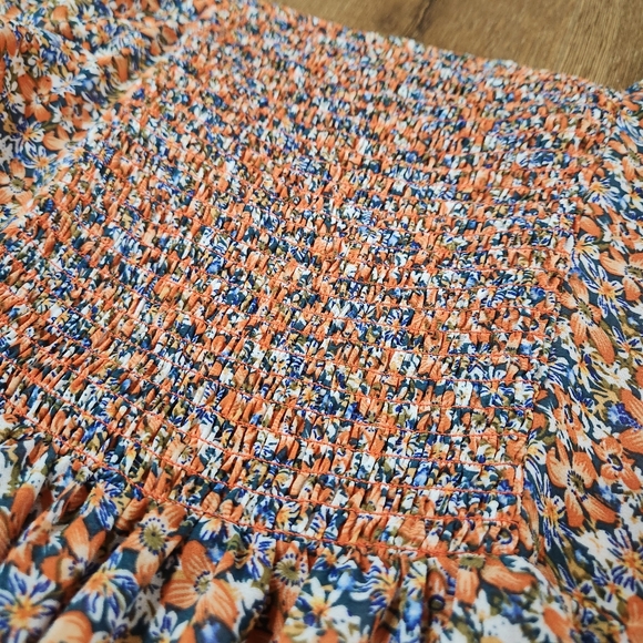 Code Mode women's puff sleeve floral mini dress XS coquette twee cottagecore - Picture 12 of 13